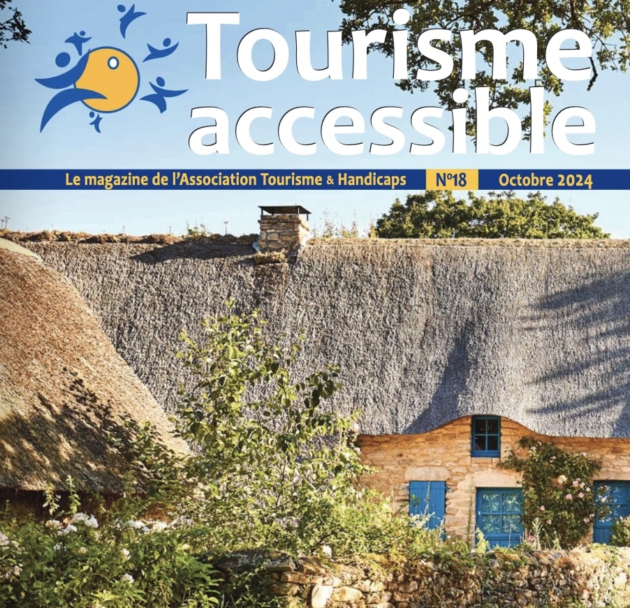 1ère de couverture du magazine Tourisme Accessible d'octobre 2024